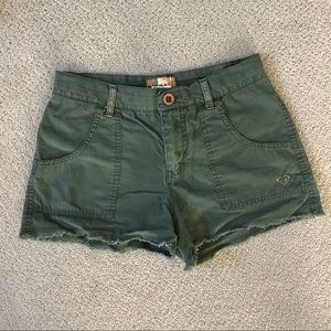 Green Roxy Shorts